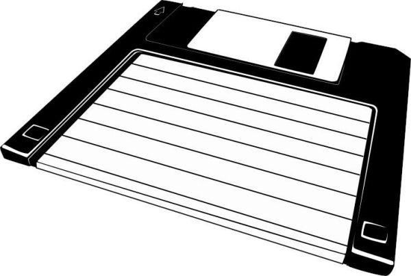 Ilustrace diskety z knihy Veselé historky programátorské